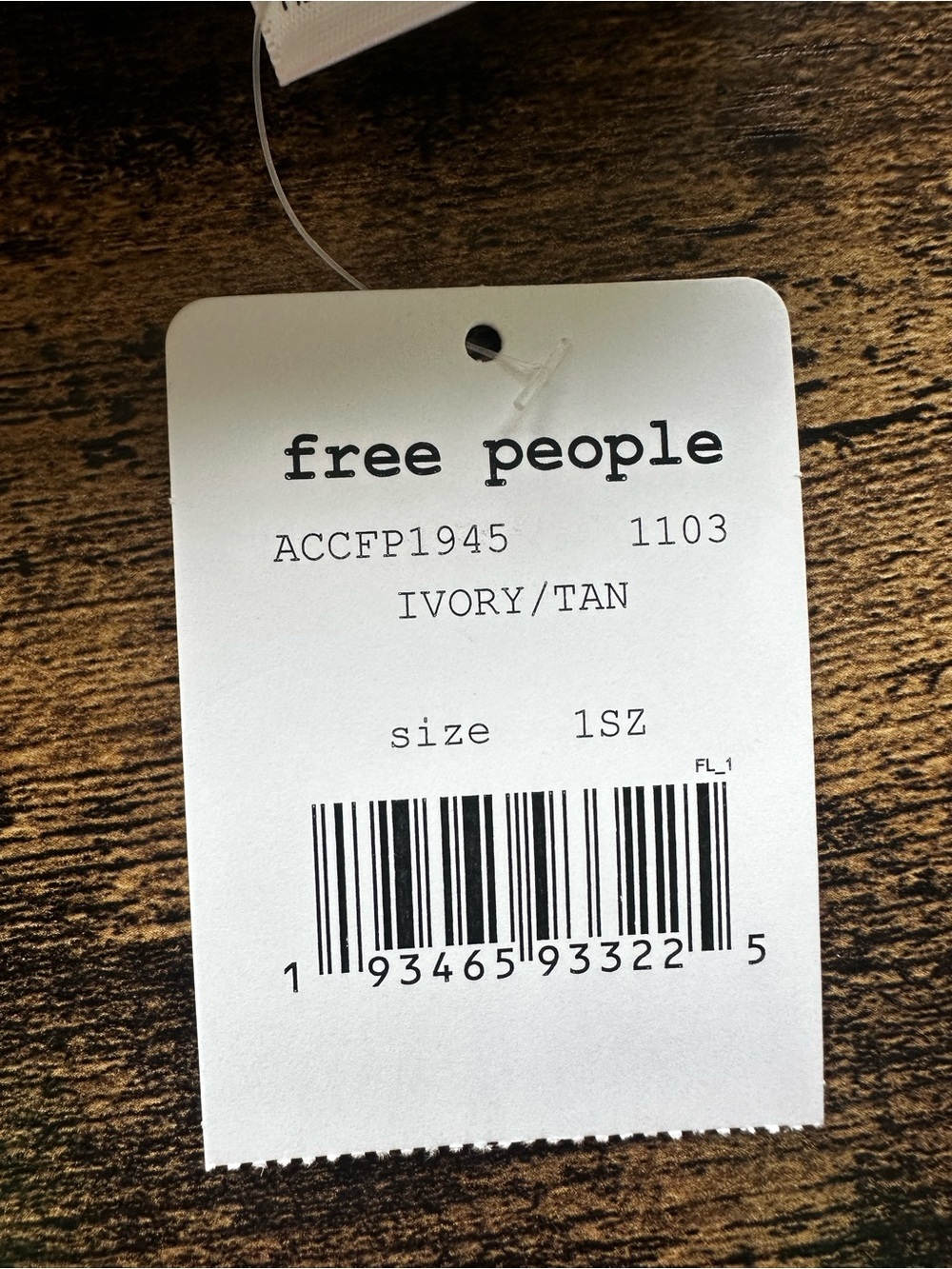 Free People Chunky Knit Pom Beanie in White and Beige - Picture 3 of 6